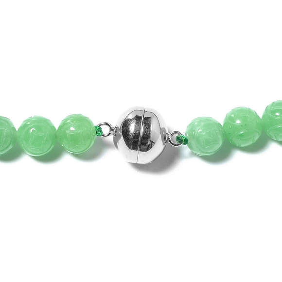 BURMESE JADE ROUND NECKLACE - Picture 4 of 8
